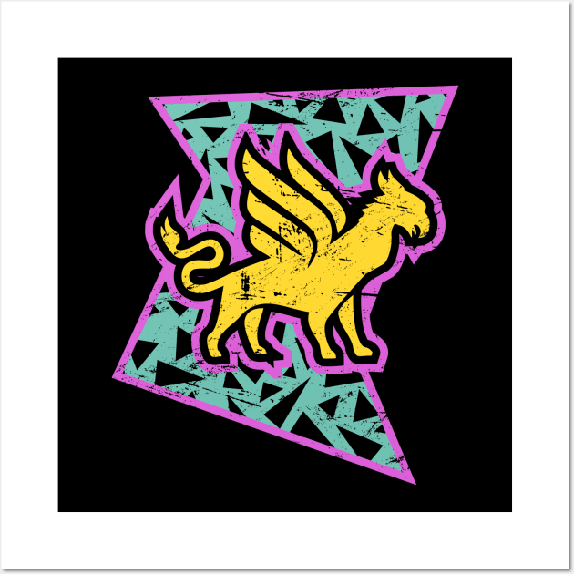 Rad 90s Griffin Wall Art by MeatMan